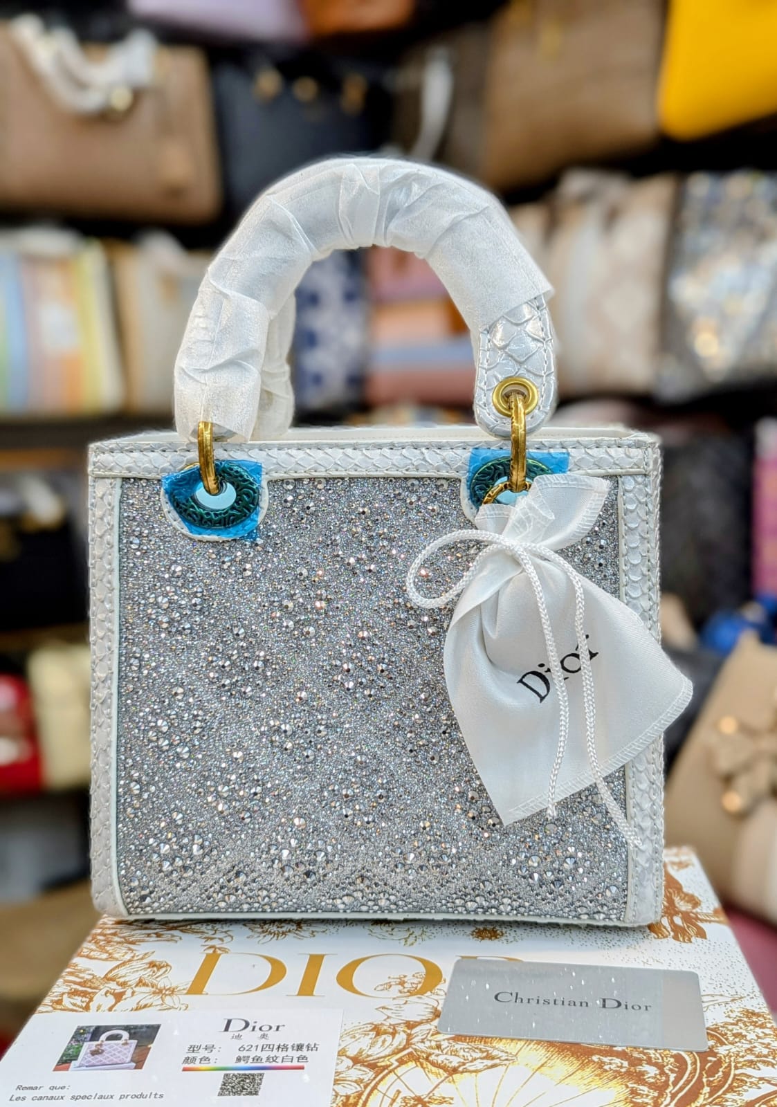 Christian Dior 621 Four-Panel Diamond-Studded Bag – Limited Edition