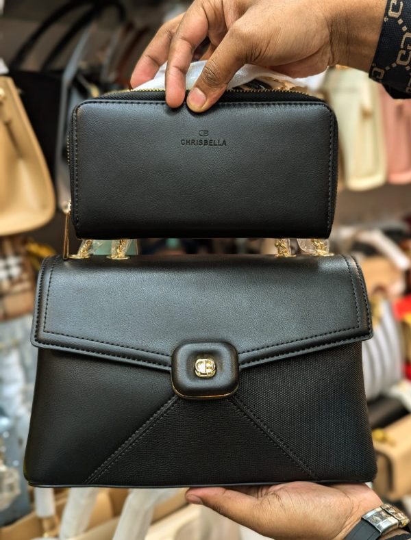 Elegant Style Black Color Bag - Purse