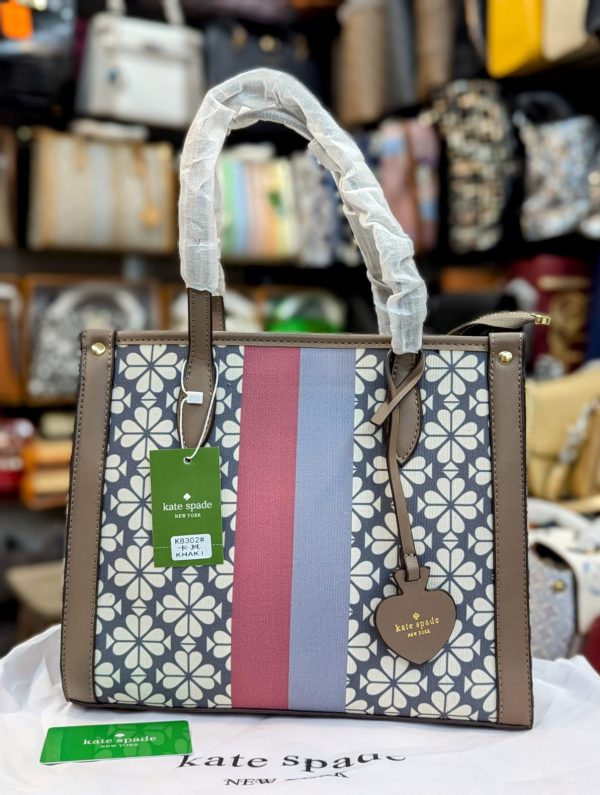 Kate Spade Market Medium Spade Flower Jacquard Shoulder Tote Bag In Multi Color Variation - Image 4