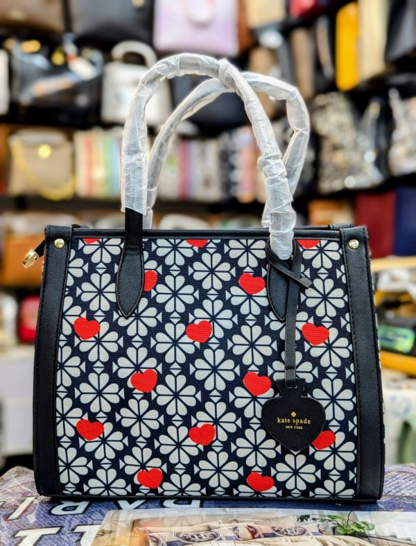 Kate Spade Market Medium Spade Flower Jacquard Shoulder Tote Bag In Multi Color Variation - Image 5