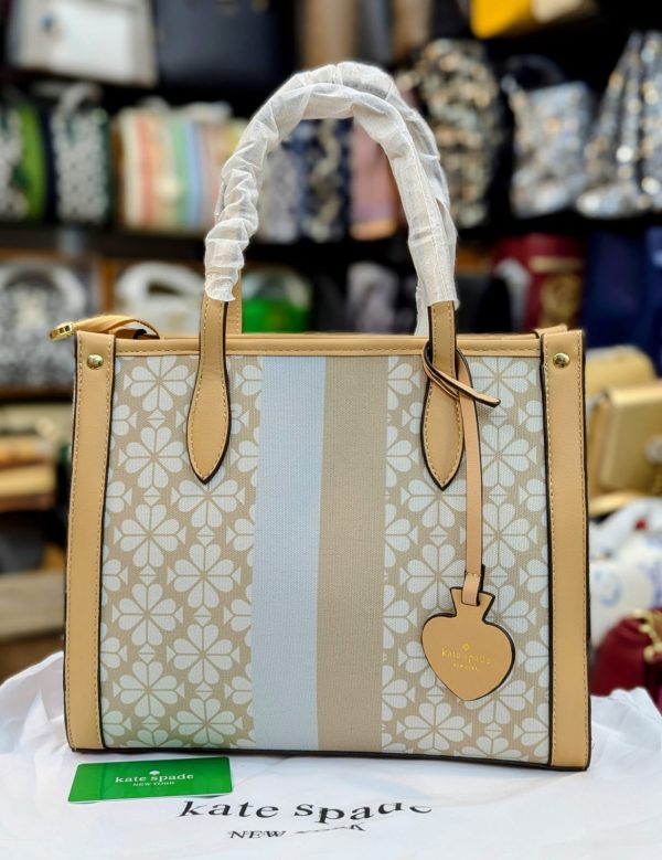 Kate Spade Market Medium Spade Flower Jacquard Shoulder Tote Bag In Multi Color Variation - Image 3